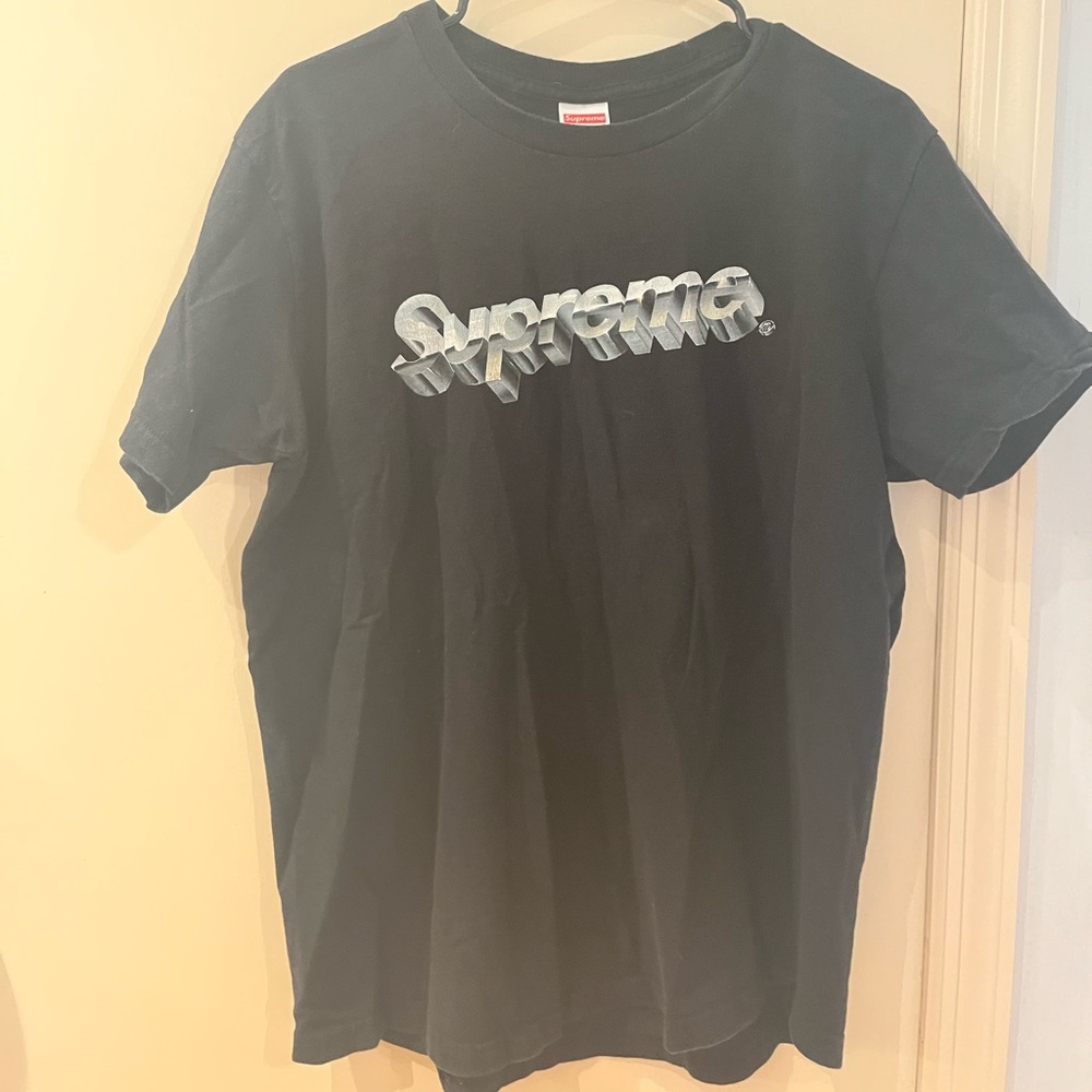 Supreme Chromo Logo Tee Black